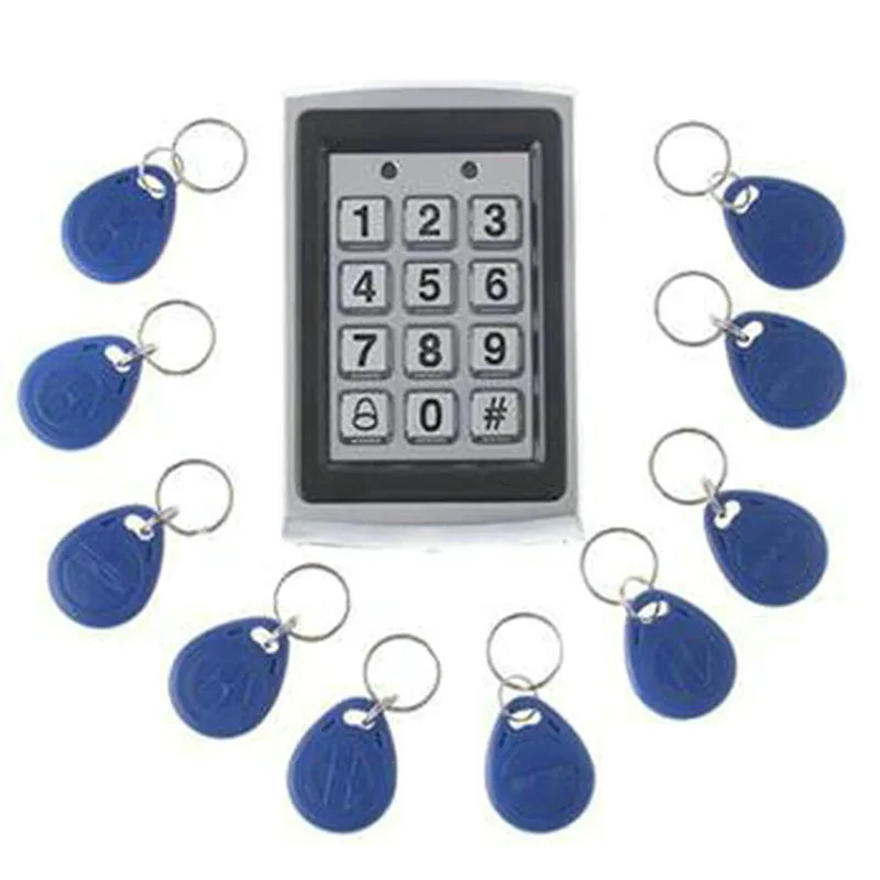 10Pcs Card Free +Metal Proximity RFID Card Door Entry Single Door Lock Waterproof Access Control System Keypad
10Pcs Card Free +Metal Proximity RFID Card Door Entry Single Door Lock Waterproof Access Control System Keypad