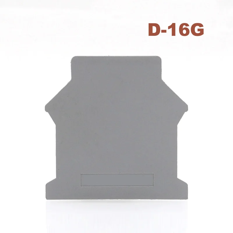 D-16G Terminals End Plate Din rail Screw terminal Block Morsettiera UK-16N Baffle Side Sealing Plate Safety Separator End Cap
D-16G Terminals End Plate Din rail Screw terminal Block Morsettiera UK-16N Baffle Side Sealing Plate Safety Separator End Cap