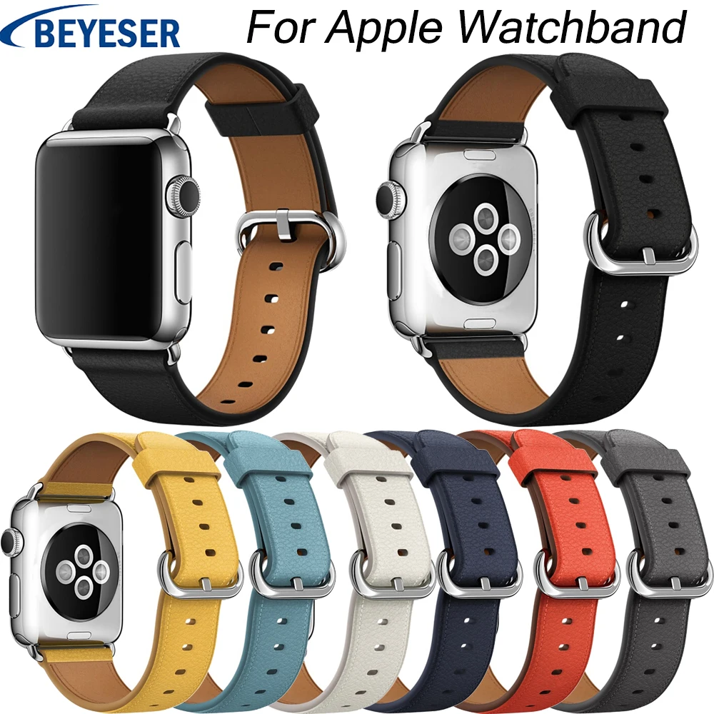 Leather Watchband for Apple Watch Band Series 4/3/2/1 38mm 42mm Qualit Leather for Watch Sports Strap 40mm 44mm Series 1&2&3
Leather Watchband for Apple Watch Band Series 4/3/2/1 38mm 42mm Qualit Leather for Watch Sports Strap 40mm 44mm Series 1&2&3