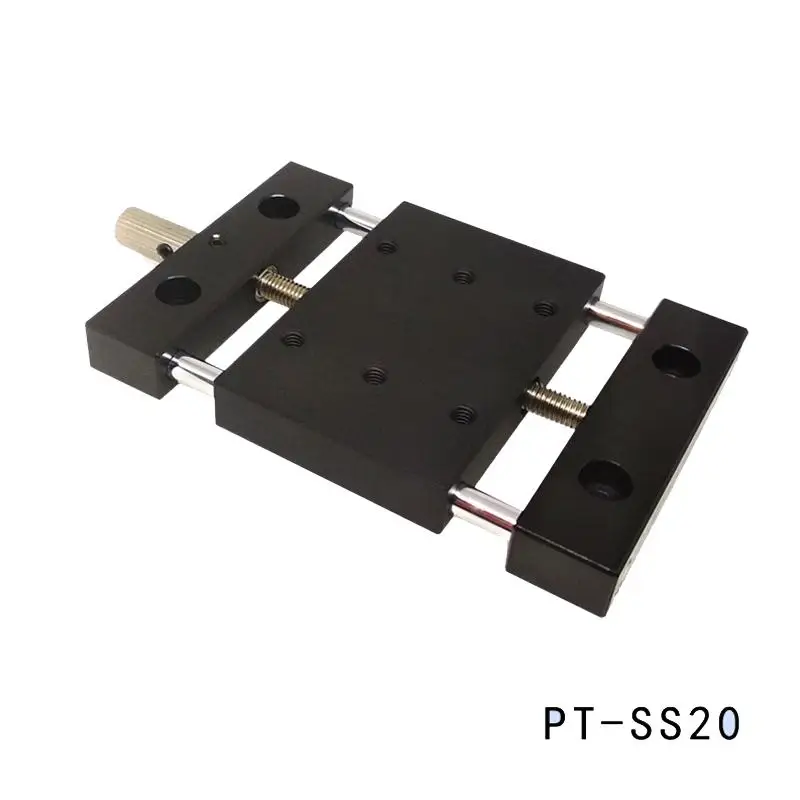 PT-SS20/50/80 Manual Linear Stage, Manual translating platform, Translation Station, X Axis Optical Sliding Table, linear rail
PT-SS20/50/80 Manual Linear Stage, Manual translating platform, Translation Station, X Axis Optical Sliding Table, linear rail