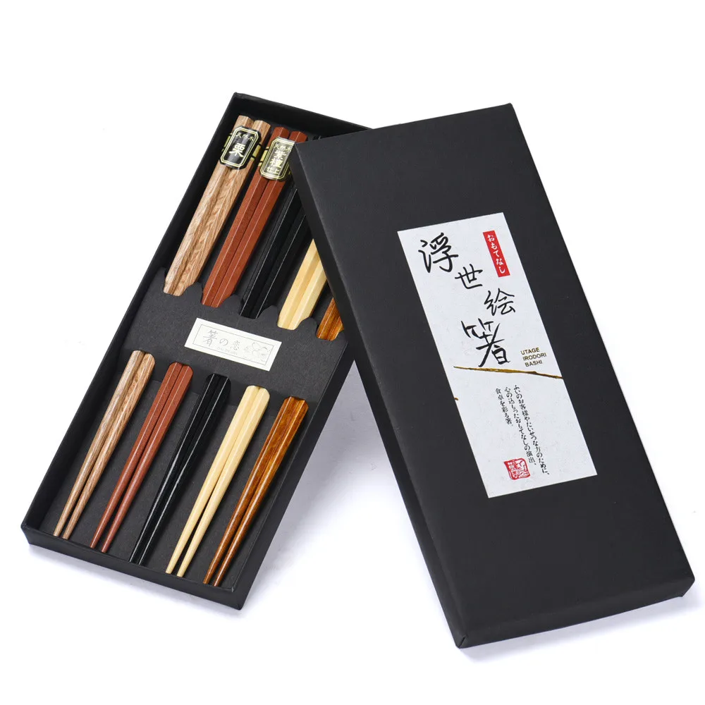 5 pair Janpanese Korean Food Wooden Chopsticks Reusable Natural Beech Chopsticks Chinese Set Palillos Japanese Gift Pack
5 pair Janpanese Korean Food Wooden Chopsticks Reusable Natural Beech Chopsticks Chinese Set Palillos Japanese Gift Pack