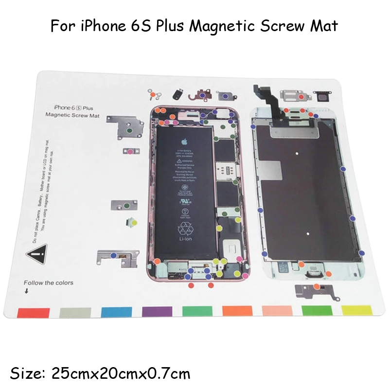 High Quality Magnetic Screw Mat Technician Repair Pad Guide Tool For iPhone 4 4s 5 5s 6 6plus 6s 6s plus
High Quality Magnetic Screw Mat Technician Repair Pad Guide Tool For iPhone 4 4s 5 5s 6 6plus 6s 6s plus