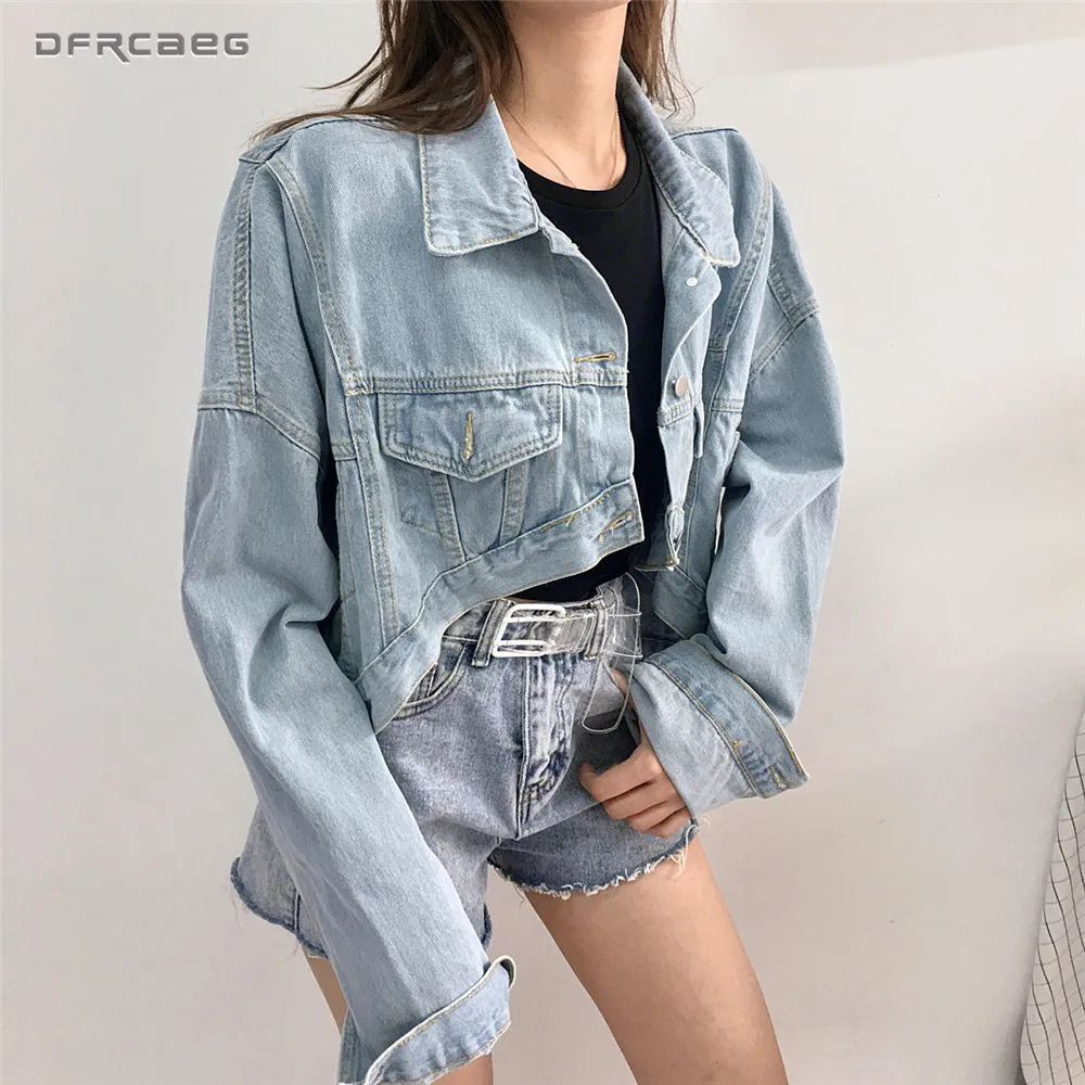 Loose Women Basic Denim Short Jackets 2018 Fall Fashion Streetwear Vintage Jeans Coat Outwear Casual Long Sleeve Top With Button
Loose Women Basic Denim Short Jackets 2018 Fall Fashion Streetwear Vintage Jeans Coat Outwear Casual Long Sleeve Top With Button