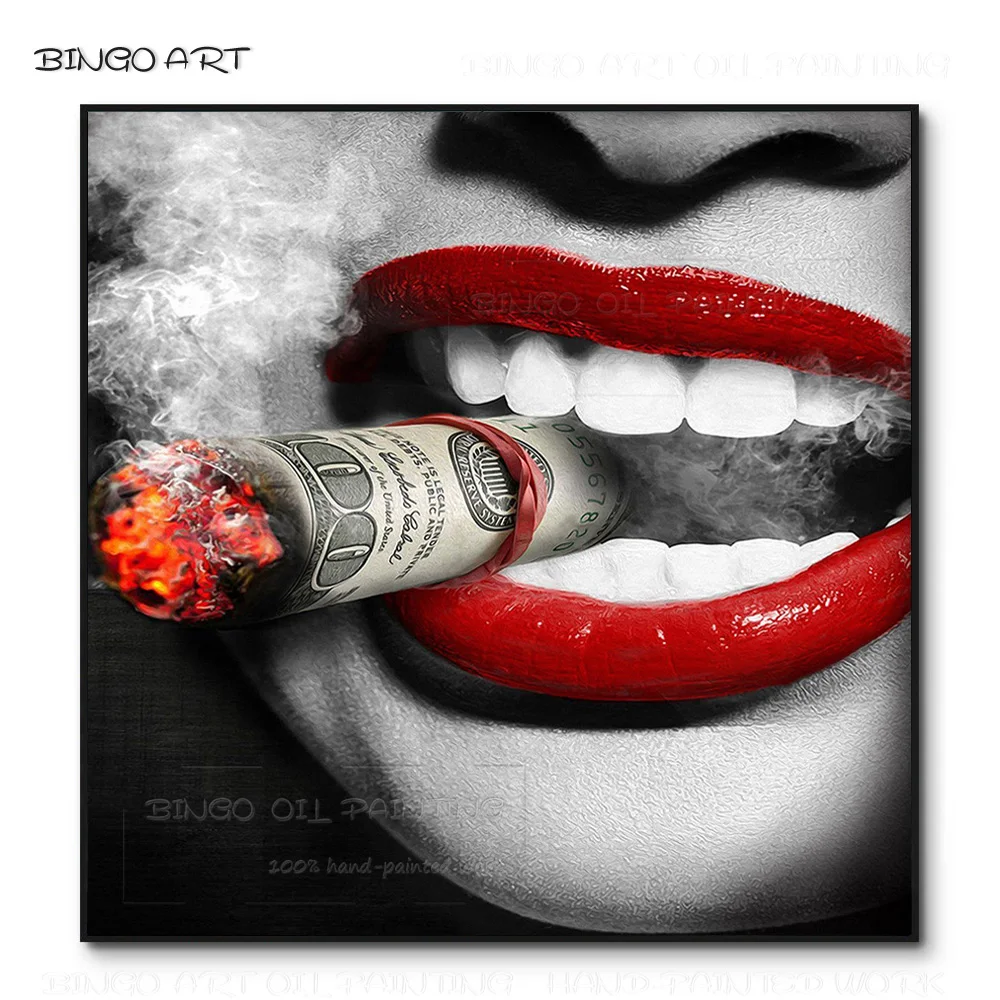 Luxury Wall Art Hand-painted High Quality Smoking Lady Face Oil Painting on Canvas Beautiful Lady Picture for Wall Decoration 
Luxury Wall Art Hand-painted High Quality Smoking Lady Face Oil Painting on Canvas Beautiful Lady Picture for Wall Decoration
