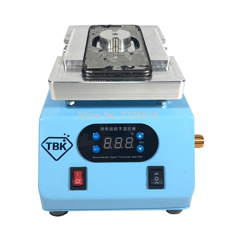 TBK Cracked back battery cover glass remover machine for iphone 8 to X back glass heating separator machine repair
TBK Cracked back battery cover glass remover machine for iphone 8 to X back glass heating separator machine repair