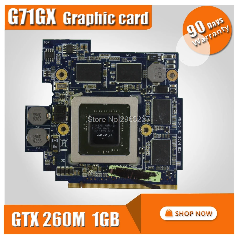 Видеокарта для For Asus G71G G71GX G72GX PN 69N0FHV11B02-01 GTX 260M GTX260M G92-751-B1 60-NVZVG1000-A02 DDR3 1 ГБ MXM VGA
Видеокарта для For Asus G71G G71GX G72GX PN 69N0FHV11B02-01 GTX 260M GTX260M G92-751-B1 60-NVZVG1000-A02 DDR3 1 ГБ MXM VGA