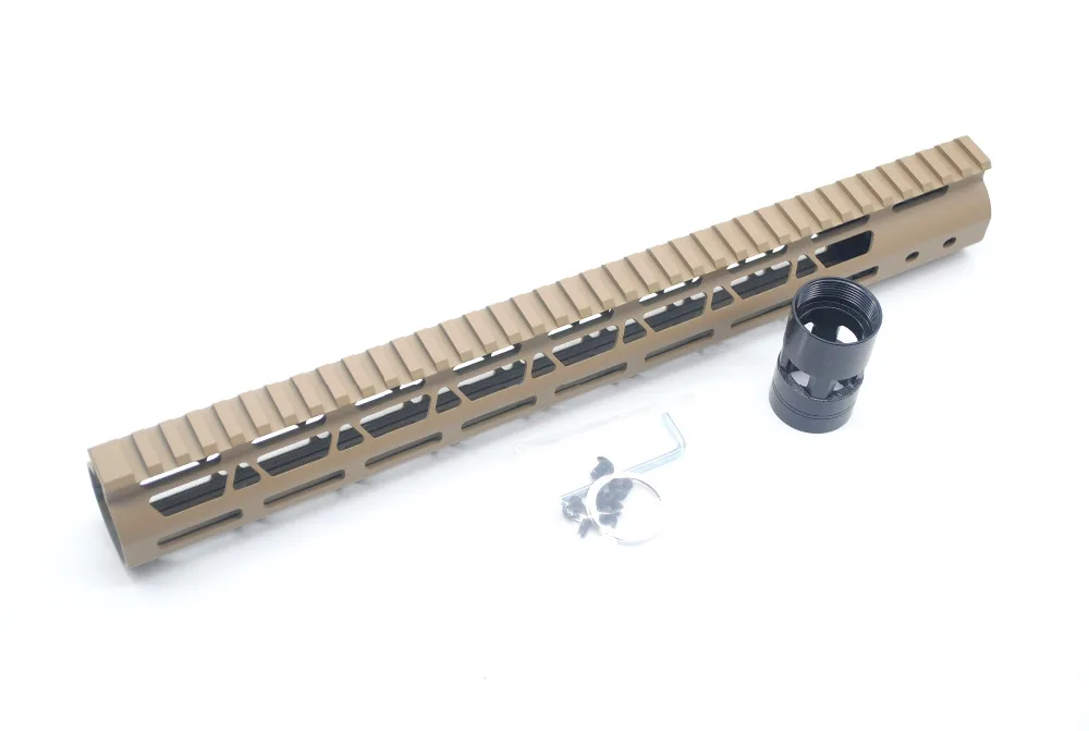 AR15 15 дюймов песочный Печатный свободный поплавок M-Lok стиль наручник Пикатинни Крепление подходит. 223/5.56 винтовка
AR15 15 дюймов песочный Печатный свободный поплавок M-Lok стиль наручник Пикатинни Крепление подходит. 223/5.56 винтовка