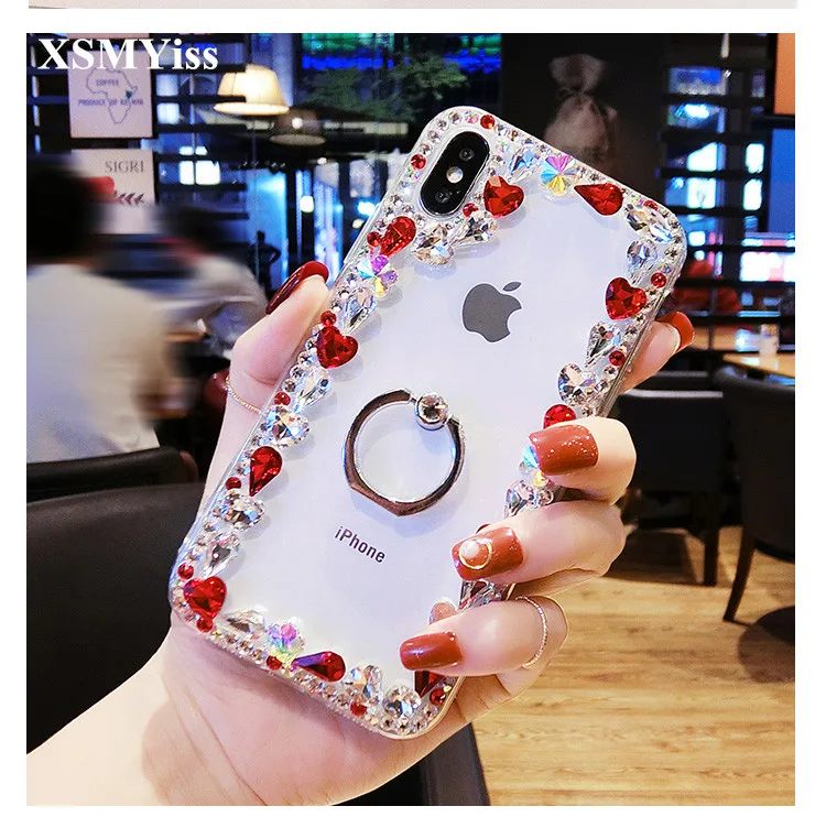 For iphone 11 12 13 Pro Max X XS MAX XR 5S 6 6S 7 8 PLUS Luxury Bling Crystal Diamond Finger Ring Stand Holder Soft Phone Case
For iphone 11 12 13 Pro Max X XS MAX XR 5S 6 6S 7 8 PLUS Luxury Bling Crystal Diamond Finger Ring Stand Holder Soft Phone Case