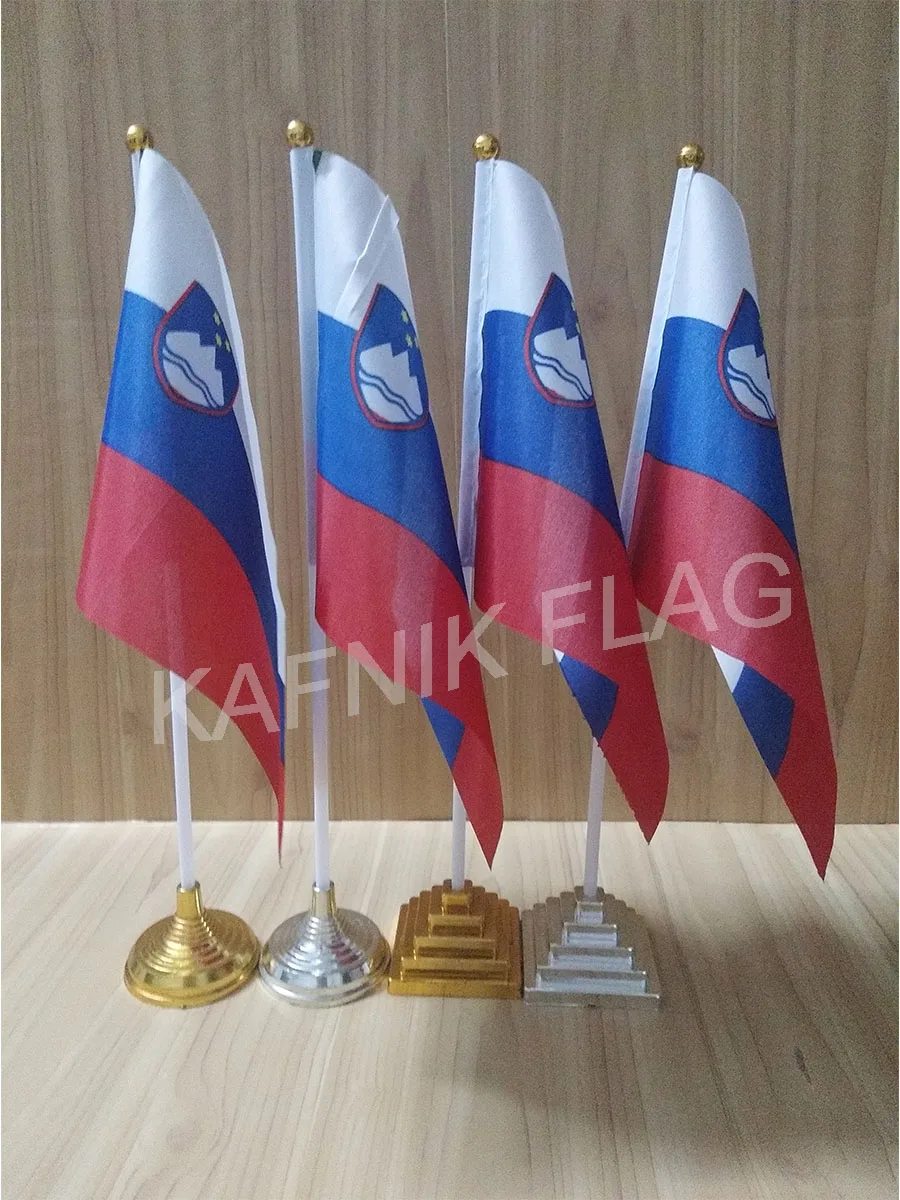 KAFNIK,5/10pcs a lot Slovenia table desk flag banner 14*21cm flag /Plastic flags or suction cups for your choice free shipping 
KAFNIK,5/10pcs a lot Slovenia table desk flag banner 14*21cm flag /Plastic flags or suction cups for your choice free shipping
