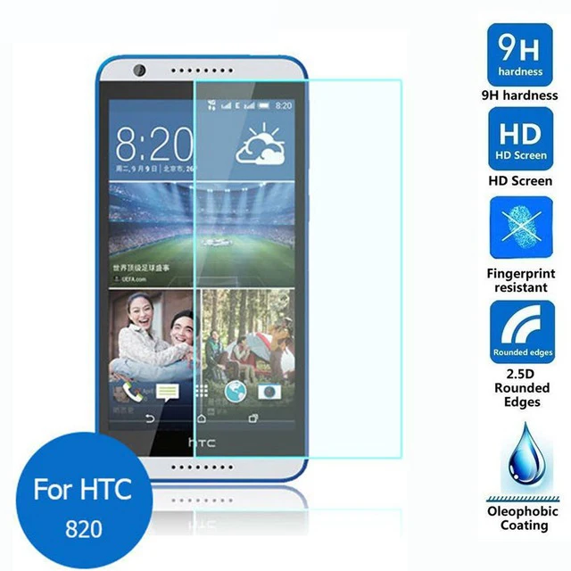 Закаленное стекло 2.5D для HTC Desire 820 Защитная пленка двух Sim карт Взрывозащищенная