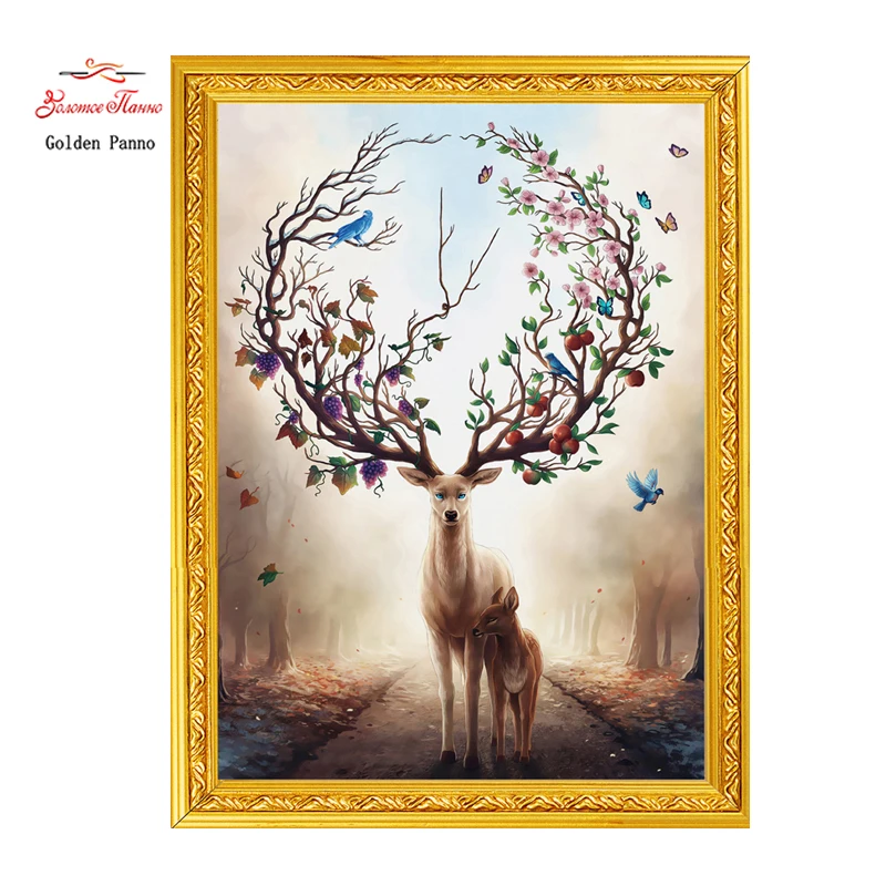 GoldenPanno,NeedleworkDIY DMC Cross stitch,animalSets For Embroidery kit 9ct 11ct printed cotton silk thread deerCross-Stitching
GoldenPanno,NeedleworkDIY DMC Cross stitch,animalSets For Embroidery kit 9ct 11ct printed cotton silk thread deerCross-Stitching