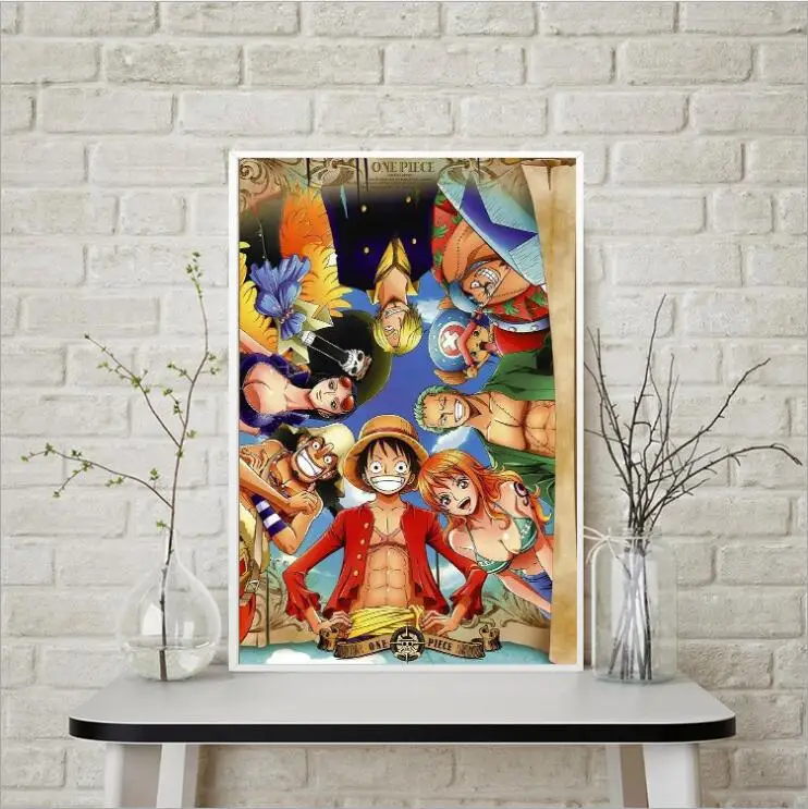 One Piece Diamond Embroidery Anime Cartoon 5D DIY Painting Cross Stitch Mosaic Decorative Y3834 | Дом и сад