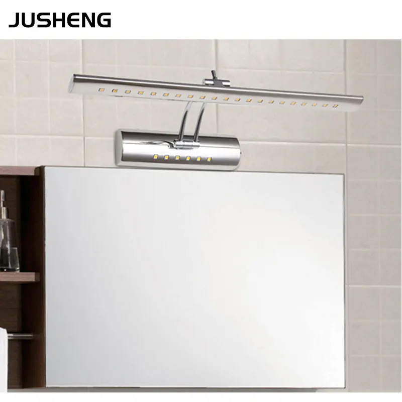 JUSHENG High Quality Bathroom Wall Lights 9W stainless steel LED Mirror Lamps 70cm long with Swing Arm Picture Lighting Fixture
JUSHENG High Quality Bathroom Wall Lights 9W stainless steel LED Mirror Lamps 70cm long with Swing Arm Picture Lighting Fixture
