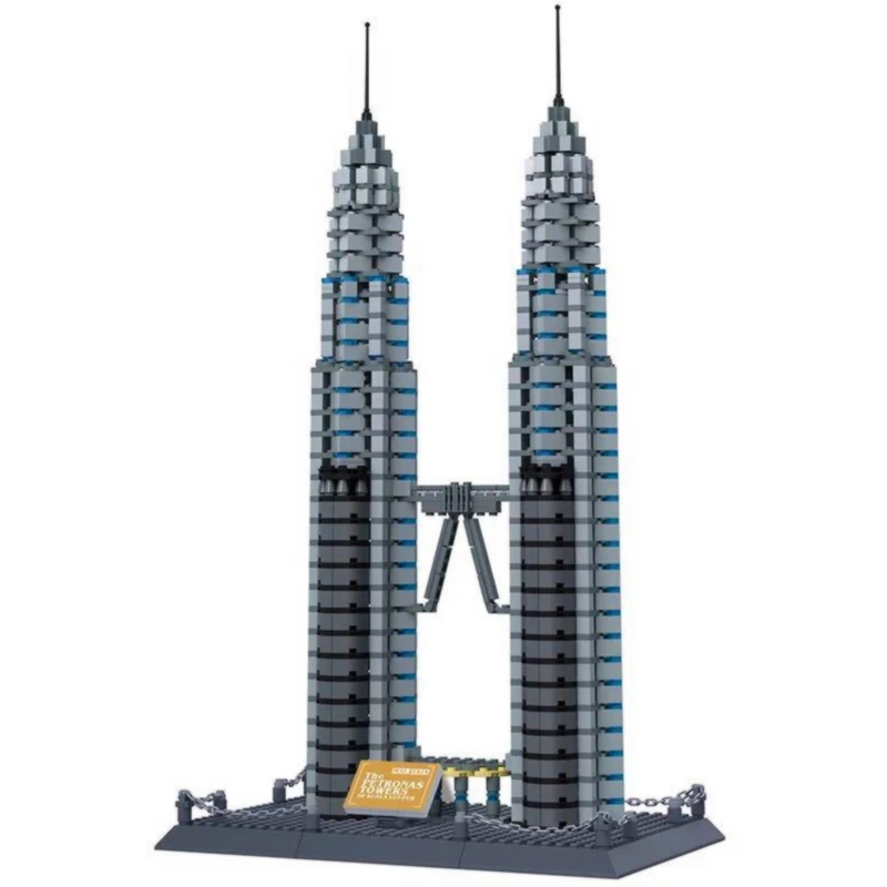 1160 Pcs Architecture Series Singapore Petronas Twin Towers Building Blocks Sets Bricks Classic City Skyline Model Kids Toys MOC
1160 Pcs Architecture Series Singapore Petronas Twin Towers Building Blocks Sets Bricks Classic City Skyline Model Kids Toys MOC