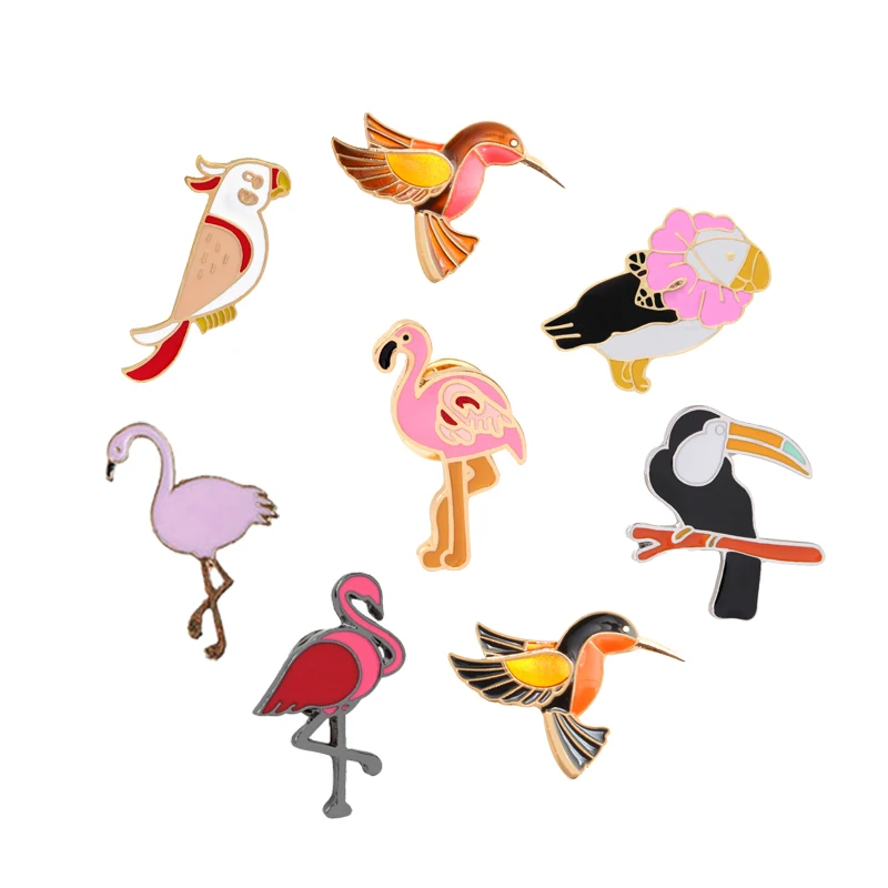 Cartoon Birds Eeamel Pins Pink Flamingo Woodpecker Brooch Women Men Denim Jackets Hat Backpack Lapel Pin Fly Animals Badge Gifts
Cartoon Birds Eeamel Pins Pink Flamingo Woodpecker Brooch Women Men Denim Jackets Hat Backpack Lapel Pin Fly Animals Badge Gifts