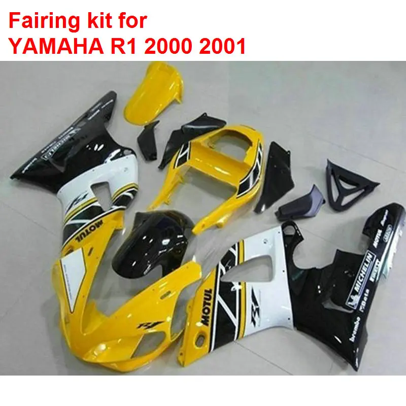 Injection mold fairings for YAMAHA R1 2000 2001 yellow black white fairing kit YZF R1 00 01 MM117
Injection mold fairings for YAMAHA R1 2000 2001 yellow black white fairing kit YZF R1 00 01 MM117