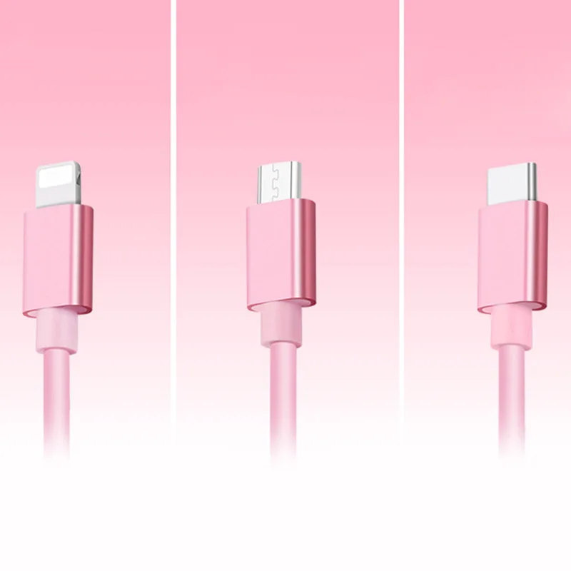 Мульти зарядный кабель шнур 3 в 1 Тип C Micro USB выдвижной для мобильного телефона JLRJ88