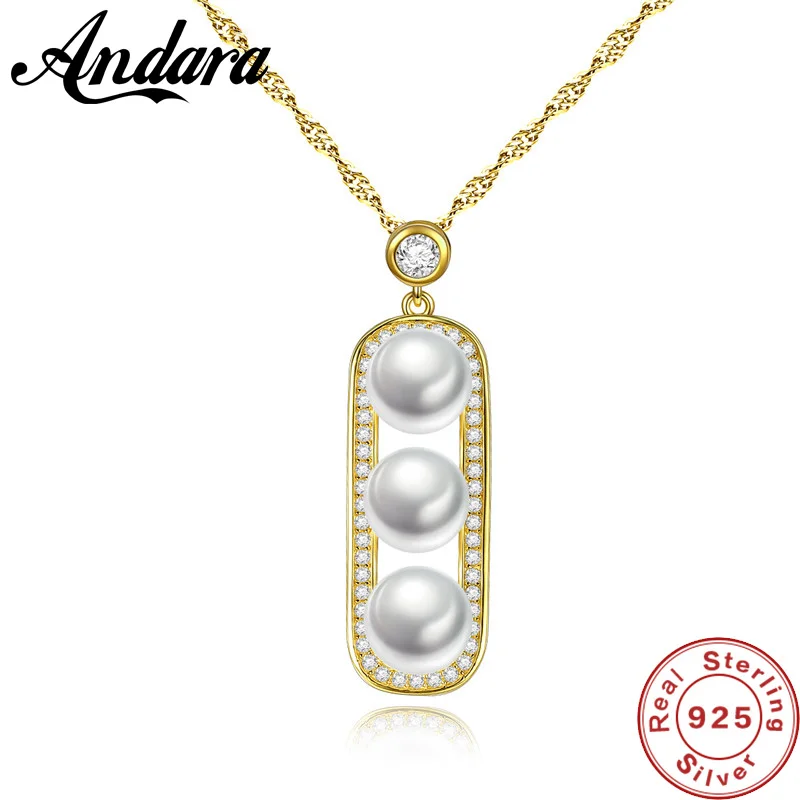 Luxury Brand 925 Sterling Silver Three Pearls Pendant Necklace for Women Elegant Wedding Jewelry Engagement Gift
Luxury Brand 925 Sterling Silver Three Pearls Pendant Necklace for Women Elegant Wedding Jewelry Engagement Gift