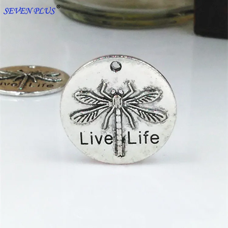 High Quality 20 Pieces/Lot Diameter 25mm Letter Printed Live Life Dragonfly Engraved Jewelry Making Charm
High Quality 20 Pieces/Lot Diameter 25mm Letter Printed Live Life Dragonfly Engraved Jewelry Making Charm