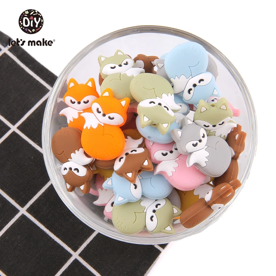 Let'S Make Silicone Fox Teether Beads 5Pc Sleeping Baby Toddler Teething Toys Beaded For Crib Mobile Silicone Baby Teether
Let'S Make Silicone Fox Teether Beads 5Pc Sleeping Baby Toddler Teething Toys Beaded For Crib Mobile Silicone Baby Teether