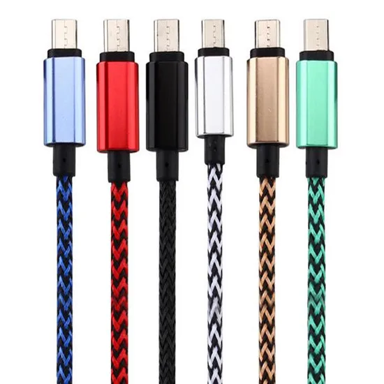 3M 10FT Micro V8 алюминиевый сплав Плетеный нейлон usb синхронизация данных зарядное