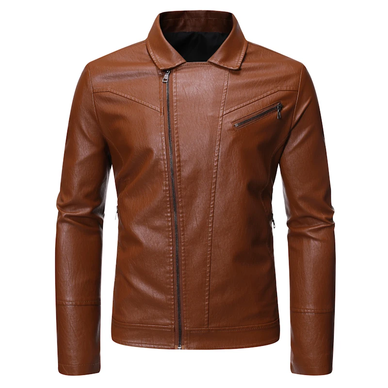 Men Leather Jacket 2020 New Winter Motorcycle Jacket Coat Diagonal Zipper Design Solid Fashion Casual High Quality Men Outerwear
Men Leather Jacket 2020 New Winter Motorcycle Jacket Coat Diagonal Zipper Design Solid Fashion Casual High Quality Men Outerwear