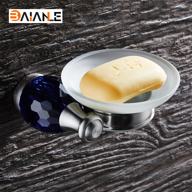 Wall-mounted Stainless Steel Brushed Blue Diamond Soap Dish Soap Box Bathroom Products Soap Holder Bathroom Accessories
Wall-mounted Stainless Steel Brushed Blue Diamond Soap Dish Soap Box Bathroom Products Soap Holder Bathroom Accessories
