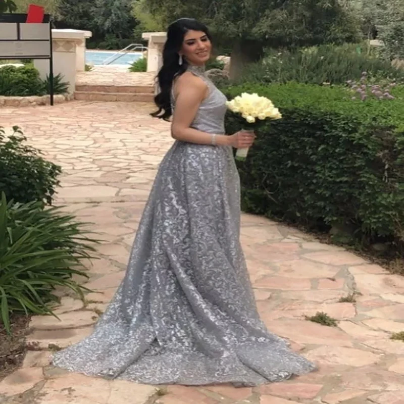 High Collar Lace Prom Dresses New Arrival Saudi Arabic Muslim Long Evening Gowns Women Engagement Dress
High Collar Lace Prom Dresses New Arrival Saudi Arabic Muslim Long Evening Gowns Women Engagement Dress