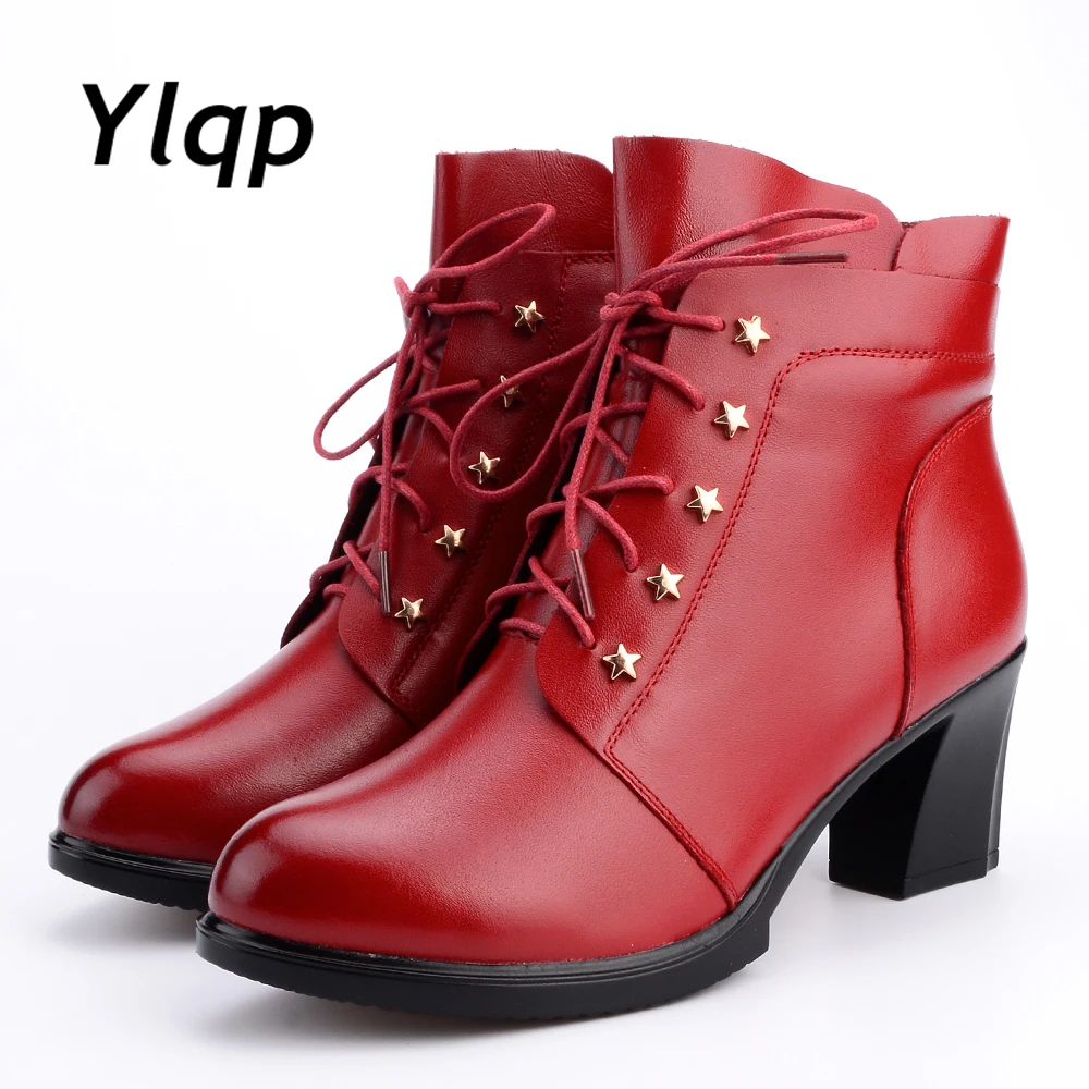 2019 New High-heeled Genuine Leather Women Winter Boots with Warm Plush Ladies Shoes Martin Boots High-quality Female Snow Boots
2019 New High-heeled Genuine Leather Women Winter Boots with Warm Plush Ladies Shoes Martin Boots High-quality Female Snow Boots