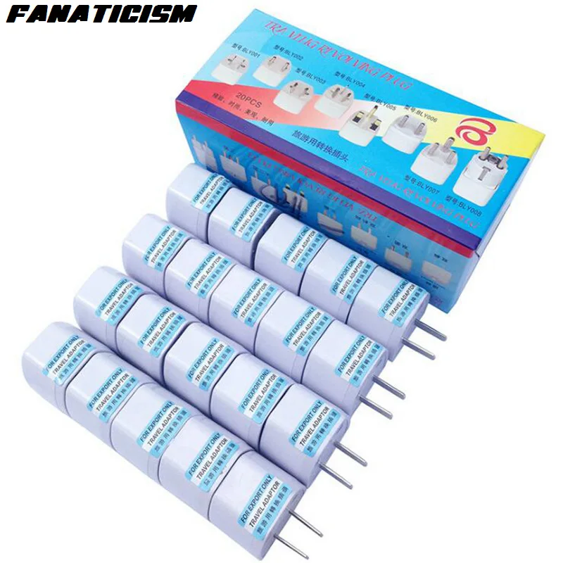 1000pcs New International Universal UK/AU/EU To US Plug Adapter Socket Converter 2 Pins USA Travel Electrical Plug Adaptor
1000pcs New International Universal UK/AU/EU To US Plug Adapter Socket Converter 2 Pins USA Travel Electrical Plug Adaptor