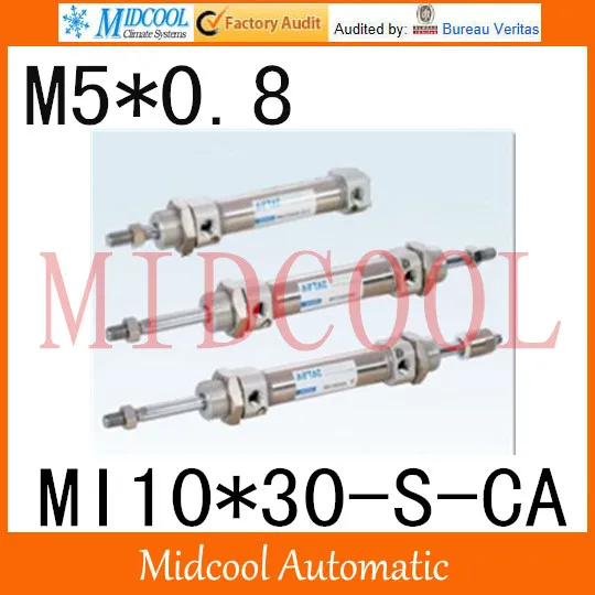 MI Series ISO6432 Stainless Steel Mini Cylinder MI10*30-S-CA bore 10mm port M5*0.8
MI Series ISO6432 Stainless Steel Mini Cylinder MI10*30-S-CA bore 10mm port M5*0.8