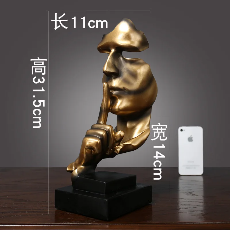 Creative American Modern Silence Golden Home Living Room Wine Cabinet TV Cabinet Adornment Office Decoration Props Ornaments
Creative American Modern Silence Golden Home Living Room Wine Cabinet TV Cabinet Adornment Office Decoration Props Ornaments