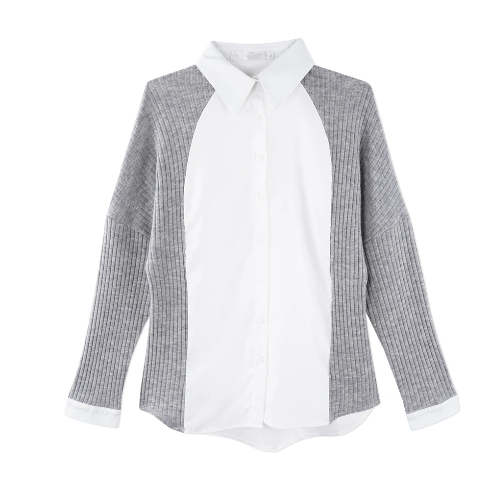 Neatie kiddie Spring Women Long Sleeve Patchwork Color Block OL Blouse Shirt Female Tops Turn-down Collar Fashion Blusas Female
Neatie kiddie Spring Women Long Sleeve Patchwork Color Block OL Blouse Shirt Female Tops Turn-down Collar Fashion Blusas Female