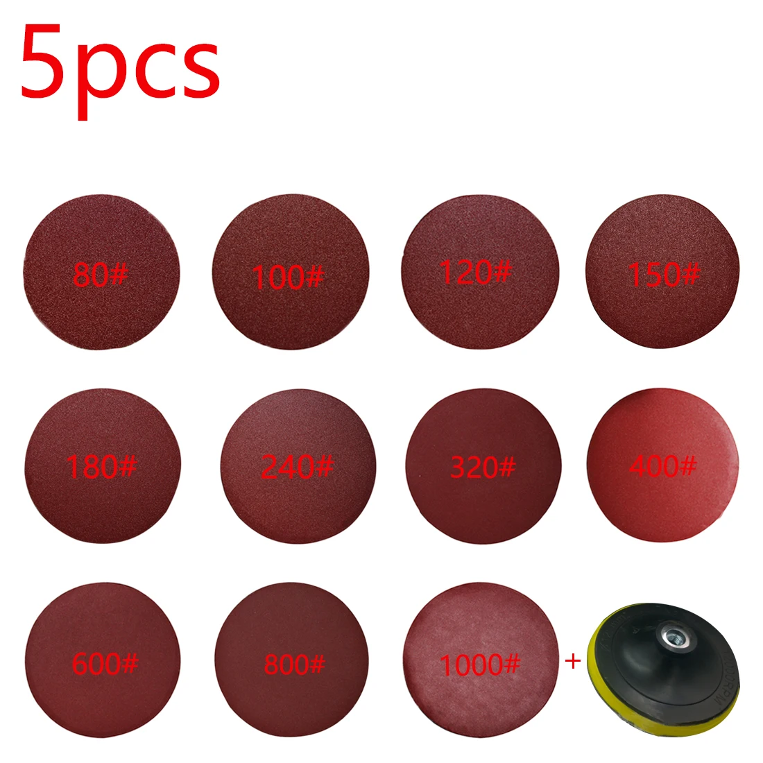 Wet dry polishing sand plate folding knife sand paper tool accessories 5pcs 125mm red circular polishing disc with Grits 80-1000
Wet dry polishing sand plate folding knife sand paper tool accessories 5pcs 125mm red circular polishing disc with Grits 80-1000