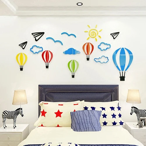 Cartoon Hot air balloon Acrylic 3D wall stickers For kids room Kindergarten Classroom DIY art wall decor Bedroom wall sticker
Cartoon Hot air balloon Acrylic 3D wall stickers For kids room Kindergarten Classroom DIY art wall decor Bedroom wall sticker