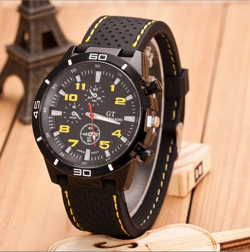 Men Business Watch Luxury Brand Outdoor Sports watches Silicone Strap Military Quartz Wrist Watches Clock Relogio Masculino | Наручные