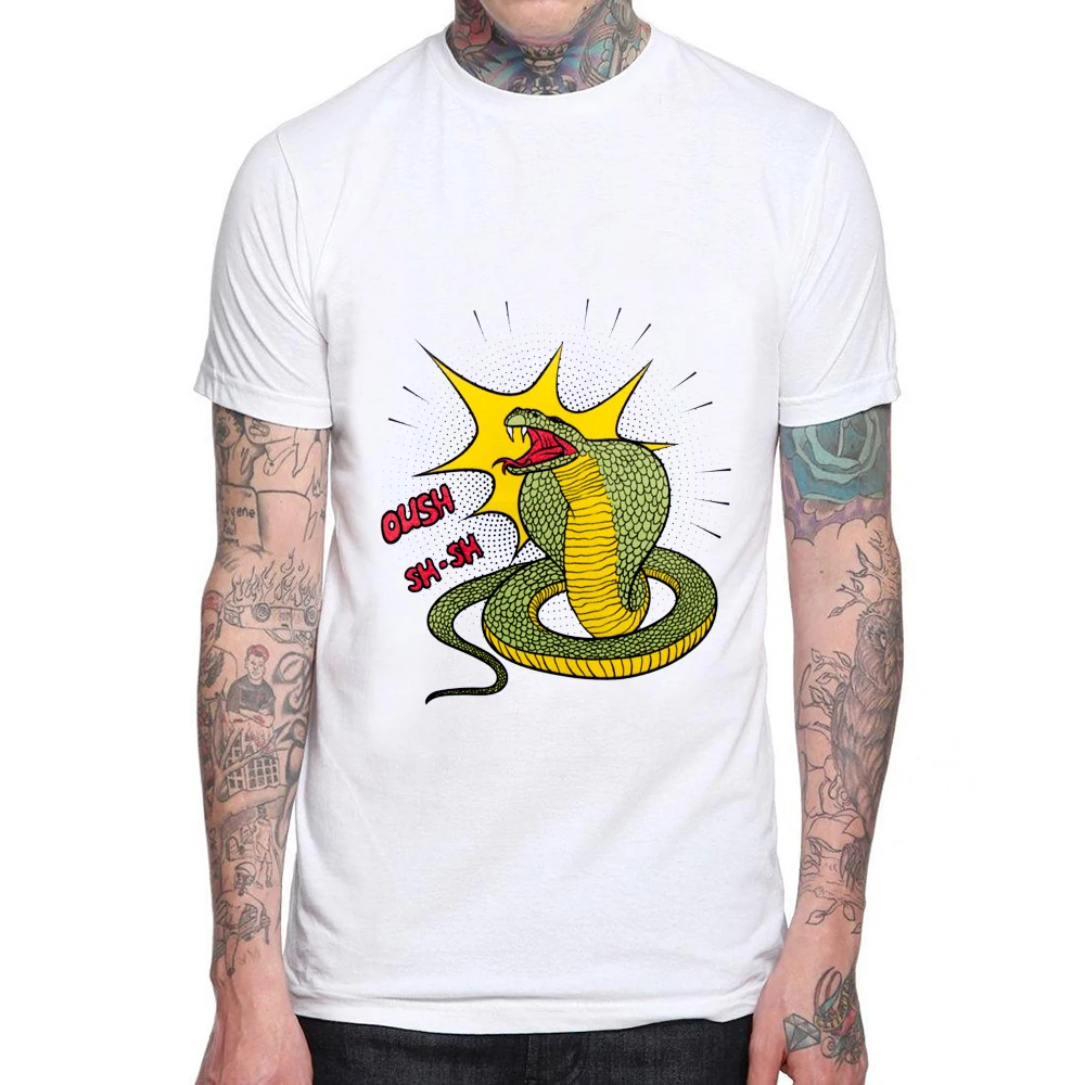 Mens T Shirts Fashion 2019 Brand Men Short Sleeve T Shirt Men Casual Cobra Snake 100% Cotton Tshirt Tops Camisetas Hombre Camisa
Mens T Shirts Fashion 2019 Brand Men Short Sleeve T Shirt Men Casual Cobra Snake 100% Cotton Tshirt Tops Camisetas Hombre Camisa