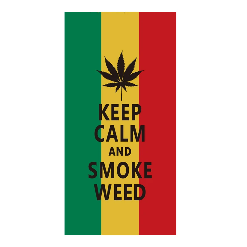 Cool Keep Calm and Smoke Weed Flag Men Sport Gym Towels Reggae Rasta Flag Lounge Beach Travel Towels for Bath Xmas Gift 140X70
Cool Keep Calm and Smoke Weed Flag Men Sport Gym Towels Reggae Rasta Flag Lounge Beach Travel Towels for Bath Xmas Gift 140X70