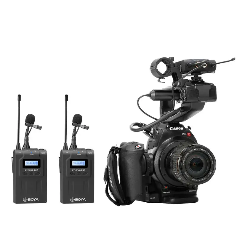 Лучшие предложения Boya By Wm8 Pro K2 Uhf двухканальная Lavalier Беспроводная микрофонная