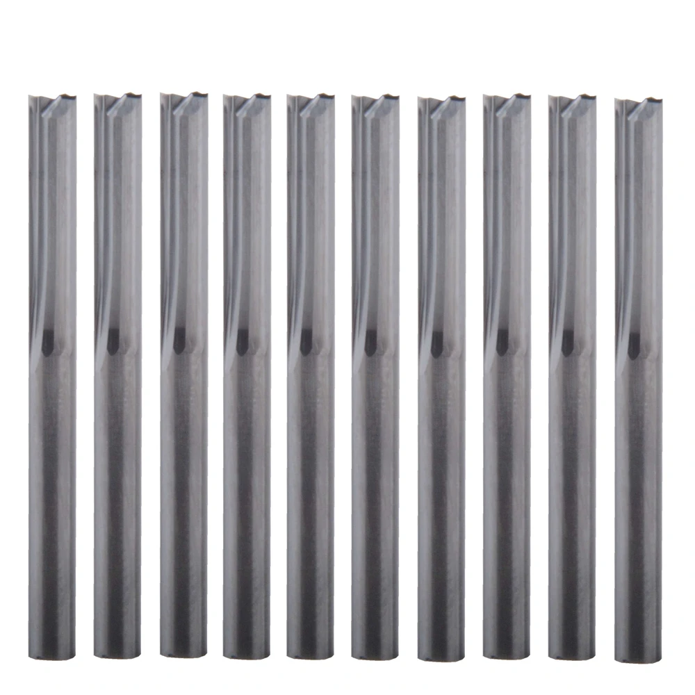 10pcs 3.175x15mm Double Two Flute Straight Slot CNC Router Bits Wood Engraving CNC Machine
10pcs 3.175x15mm Double Two Flute Straight Slot CNC Router Bits Wood Engraving CNC Machine