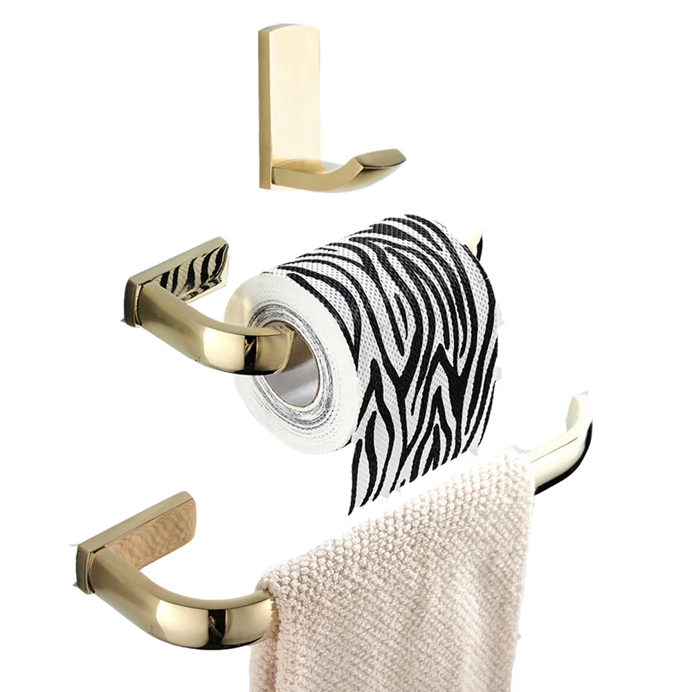 Leyden 3pcs Golden Brass Towel Ring Holder Toilet Paper Holder Tissue Holder Clothes Towel Hook Bathroom Accessories Set
Leyden 3pcs Golden Brass Towel Ring Holder Toilet Paper Holder Tissue Holder Clothes Towel Hook Bathroom Accessories Set