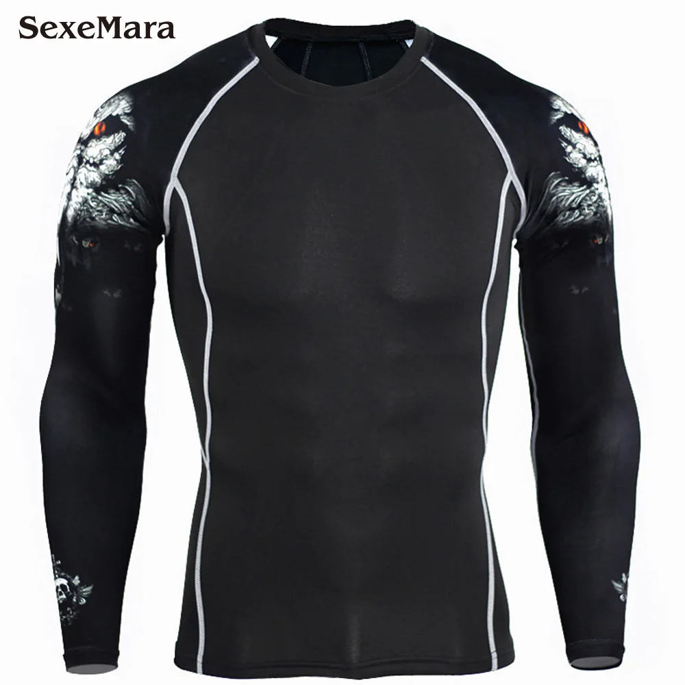 Mens Compression Shirts 3D Teen Jerseys Long Sleeve Running clothes Fitness Men T-Shirts Tights Brand Clothing
Mens Compression Shirts 3D Teen Jerseys Long Sleeve Running clothes Fitness Men T-Shirts Tights Brand Clothing