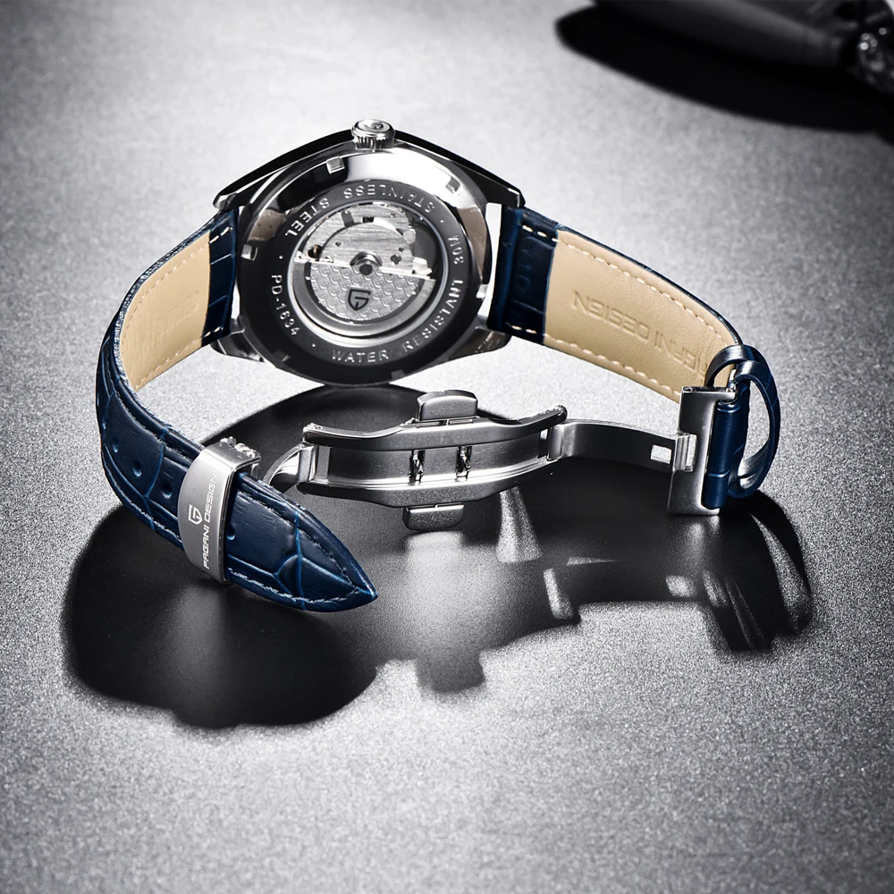 PAGANI DESIGN New Men Mechanical sport Watch Waterproof Genuine Leather Brand Luxury Automatic Business Watch relogio masculino
PAGANI DESIGN New Men Mechanical sport Watch Waterproof Genuine Leather Brand Luxury Automatic Business Watch relogio masculino