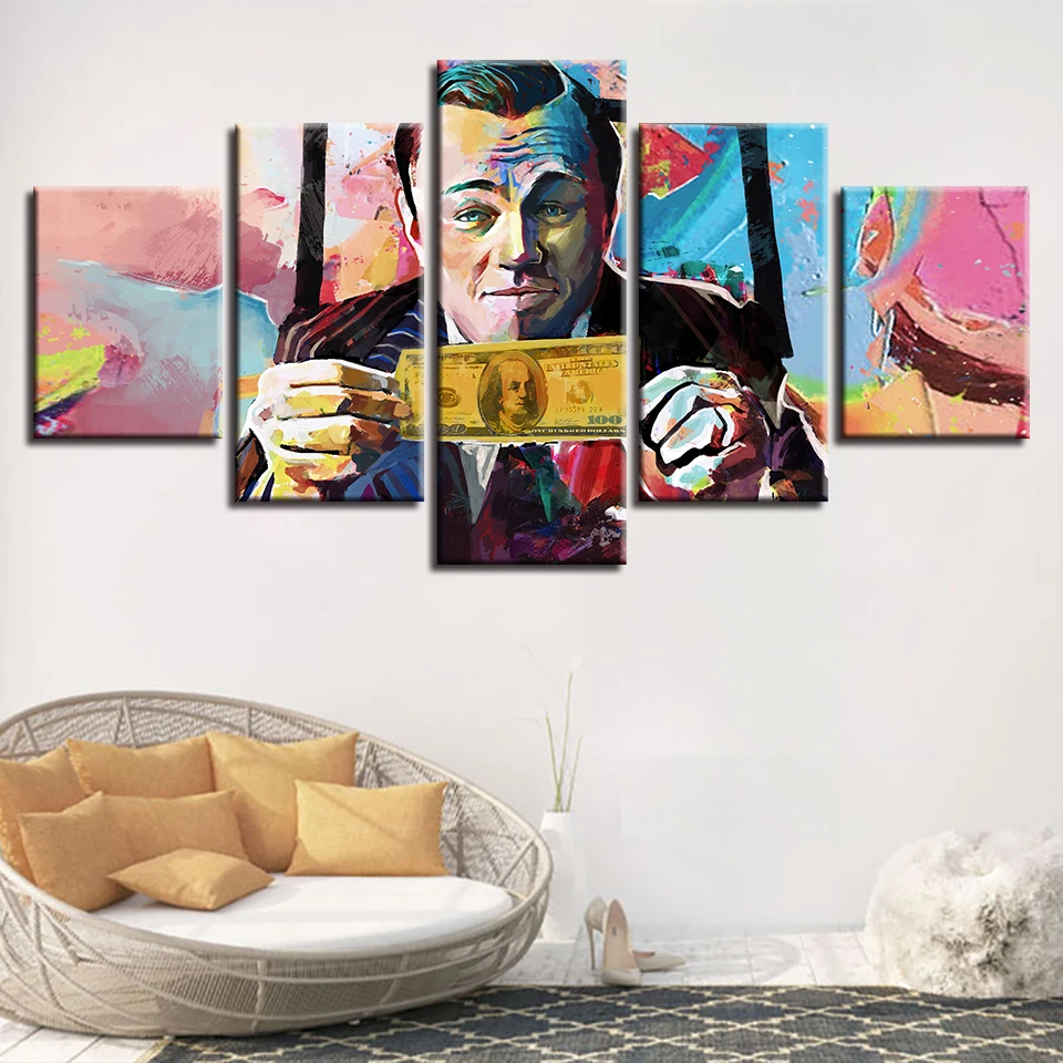 Canvas HD Prints Poster Modular Wall Art 5 Pieces Graffiti U.S.Dollar Money Paintings Abstract Pictures Living Room Decor Framed
Canvas HD Prints Poster Modular Wall Art 5 Pieces Graffiti U.S.Dollar Money Paintings Abstract Pictures Living Room Decor Framed