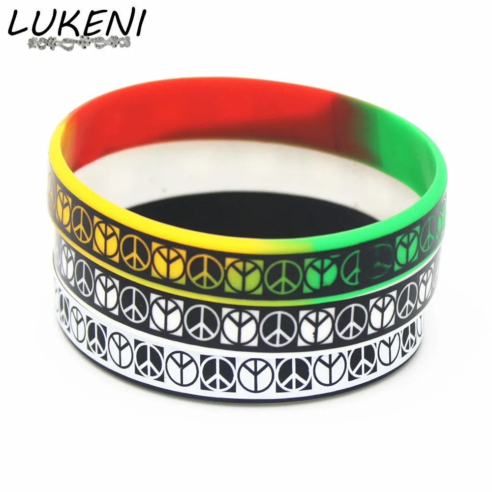 LUKENI3PCS Jewelry Punk Rock Silicone Wristband Black White Color Sports Bracelets&Bangles Rubber Charm for Adults Gifts SH129
LUKENI3PCS Jewelry Punk Rock Silicone Wristband Black White Color Sports Bracelets&Bangles Rubber Charm for Adults Gifts SH129