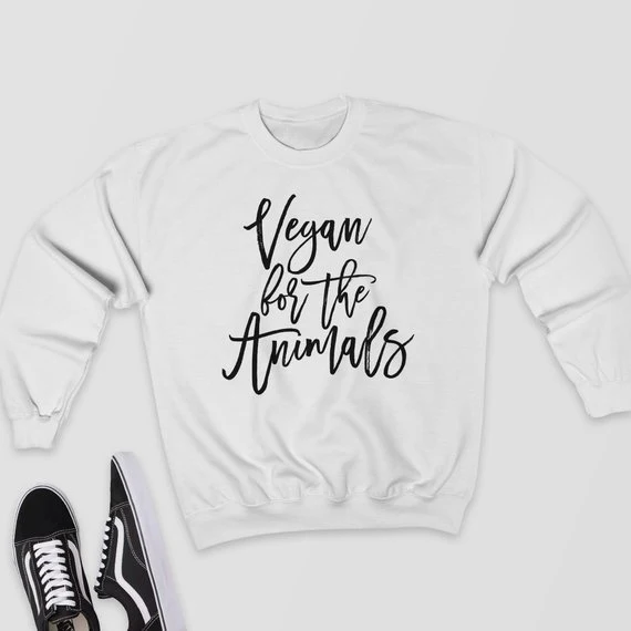 Vegan for the Animals Sweatshirt vegan girl party style creative gift women fashion 90s young simple tops grunge tumlbr sweat
Vegan for the Animals Sweatshirt vegan girl party style creative gift women fashion 90s young simple tops grunge tumlbr sweat