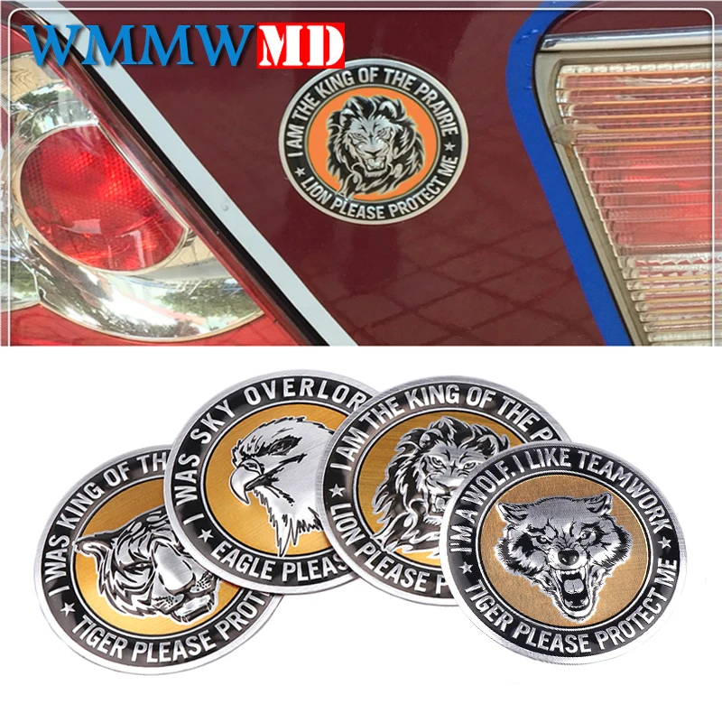 3D Aluminum Lion Eagle Tiger Wolf Logo Car sticker Auto Emblem Badge For cars Motorcycles Laptop Phone Door Decals Accessories
3D Aluminum Lion Eagle Tiger Wolf Logo Car sticker Auto Emblem Badge For cars Motorcycles Laptop Phone Door Decals Accessories