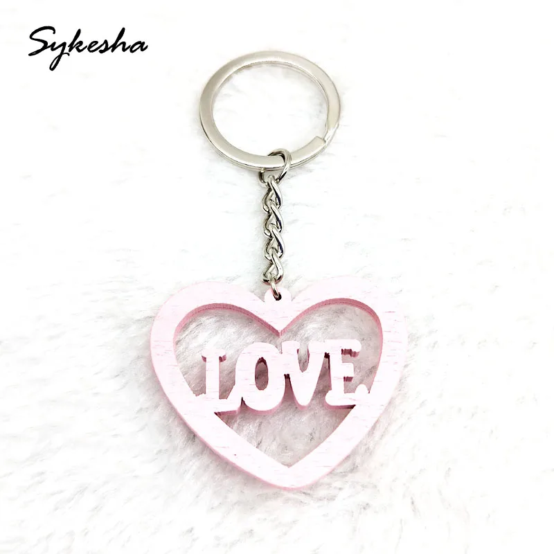 New Wholesale 8 colors Heart Love Hollow Wooden Key Bag Holder Wood Jewelry Keychains
New Wholesale 8 colors Heart Love Hollow Wooden Key Bag Holder Wood Jewelry Keychains