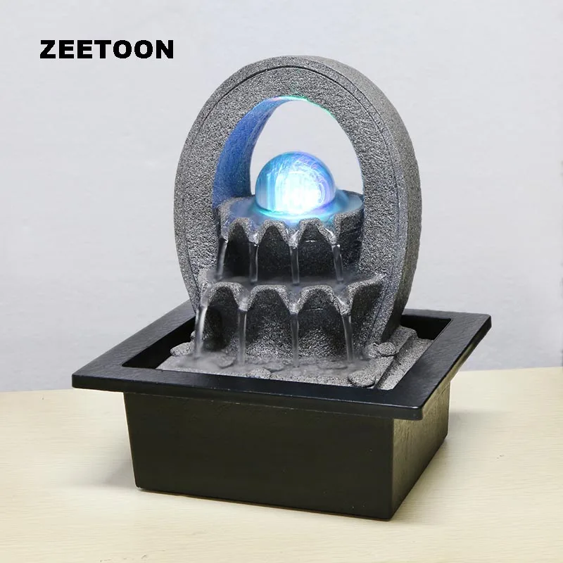 110V-220V Zen Style Rockery Mini Water Fountain LED Crystal Ball Air Humidifier Feng Shui Tabletop Ornaments Lucky Home Decor
110V-220V Zen Style Rockery Mini Water Fountain LED Crystal Ball Air Humidifier Feng Shui Tabletop Ornaments Lucky Home Decor