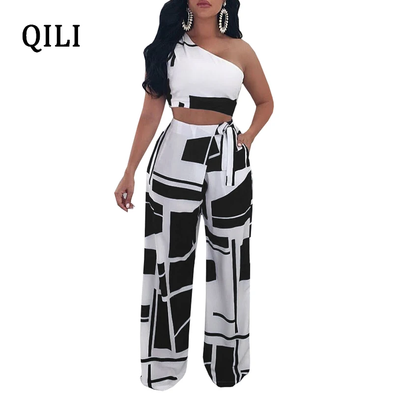 QILI Women Wide Leg Jumpsuit Romper One Shoulder Sleeveless Two Piece Set Bow Print Jumpsuits Ladies Sexy Casual Overalls 2XL
QILI Women Wide Leg Jumpsuit Romper One Shoulder Sleeveless Two Piece Set Bow Print Jumpsuits Ladies Sexy Casual Overalls 2XL